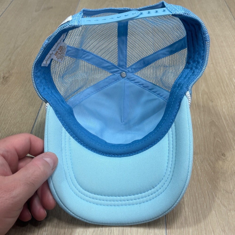 Simply Southern Trucker Hat Light Blue Live Love Sea Turtle Mesh Snapback Cap - Picture 5 of 6